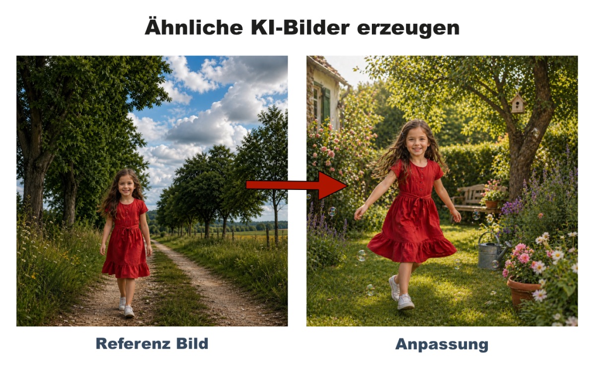 KI-Bild: Vorlage nutzen und ähnliches Bild erzeugen