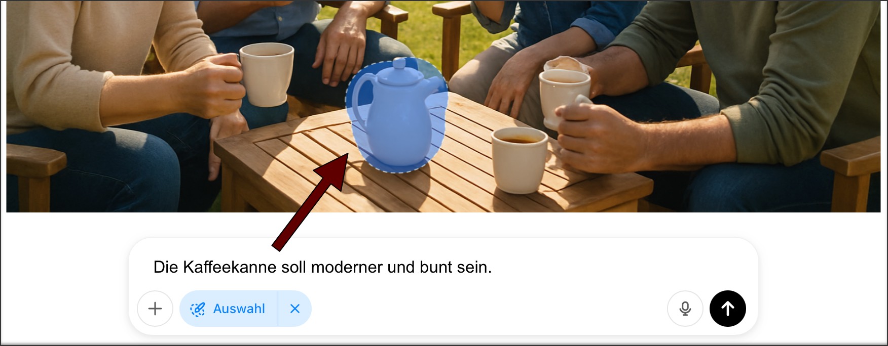 Screenshot: Änderungen ChatGPT beim KI-Bild