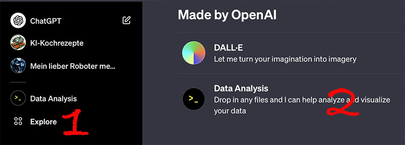 Screenshot GPT Data Analysis