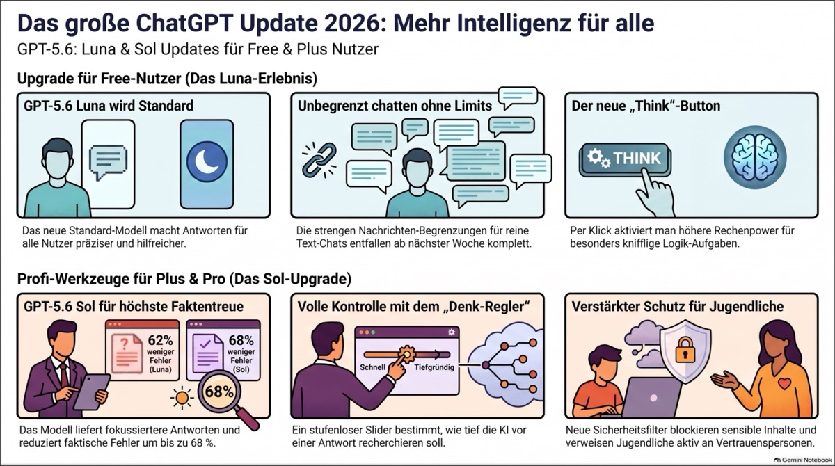 Schaubild KI: Übersicht Neuerungen ChatGPT