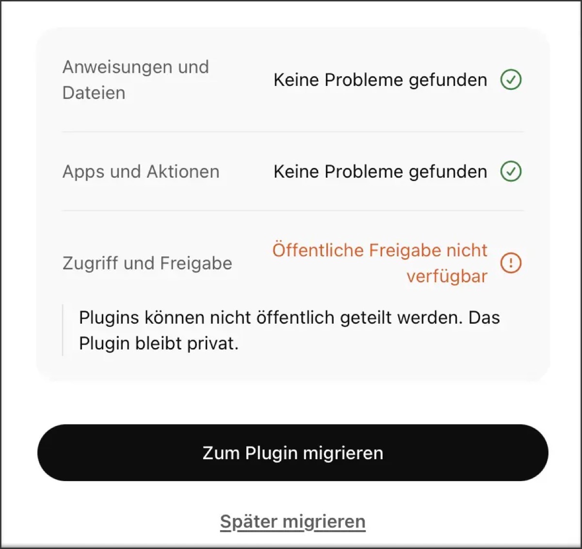 GPT zum Plugin migrieren. Hinweise