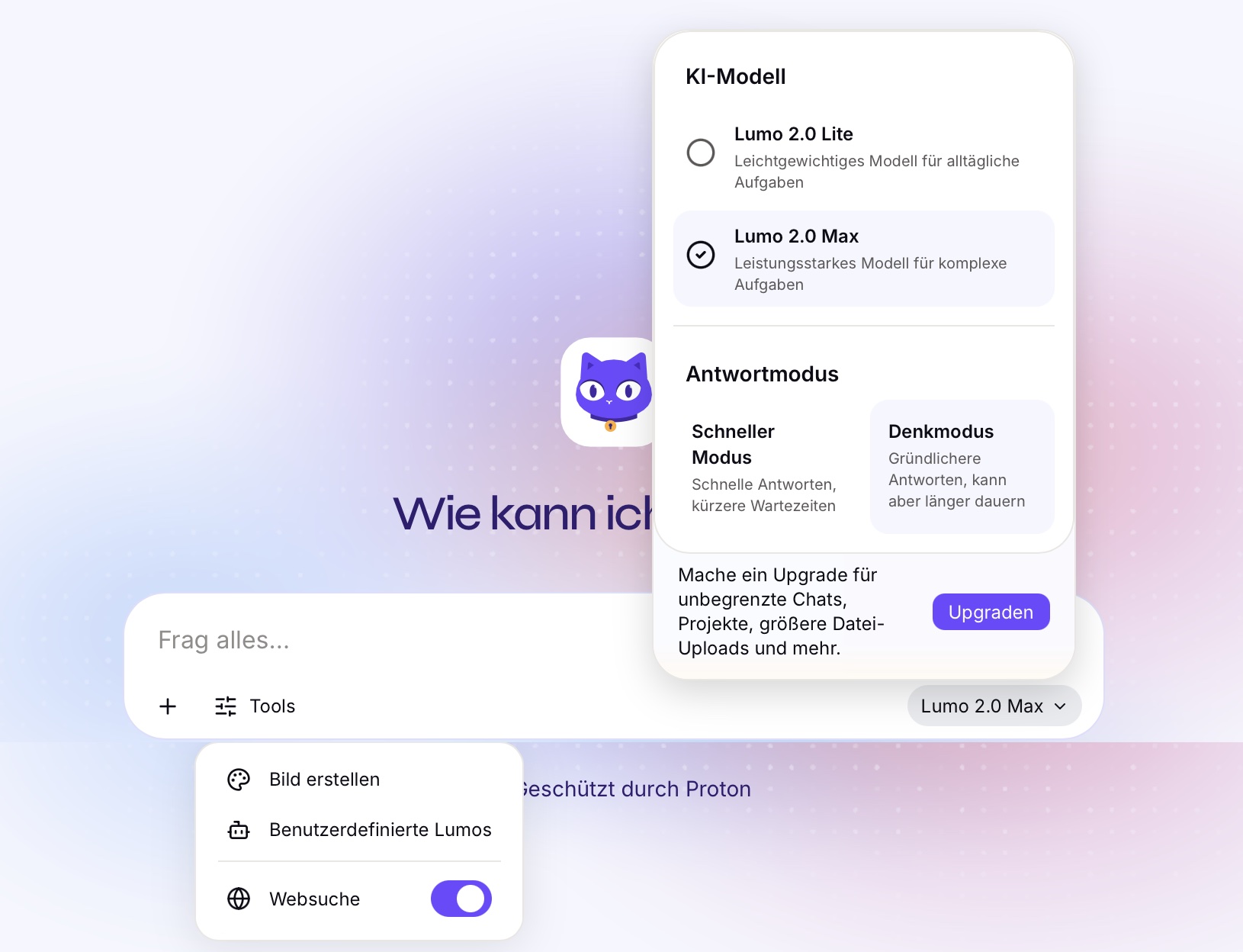 Lumo Prompt und Funktionen